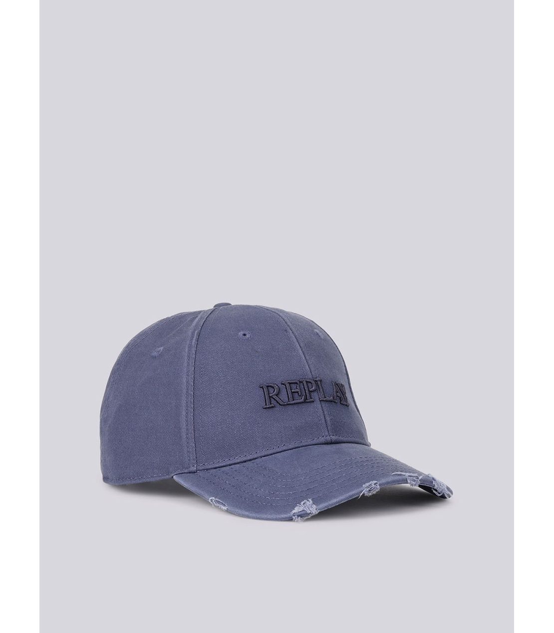 ロゴ刺しゅう入りダメージCAP